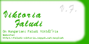 viktoria faludi business card